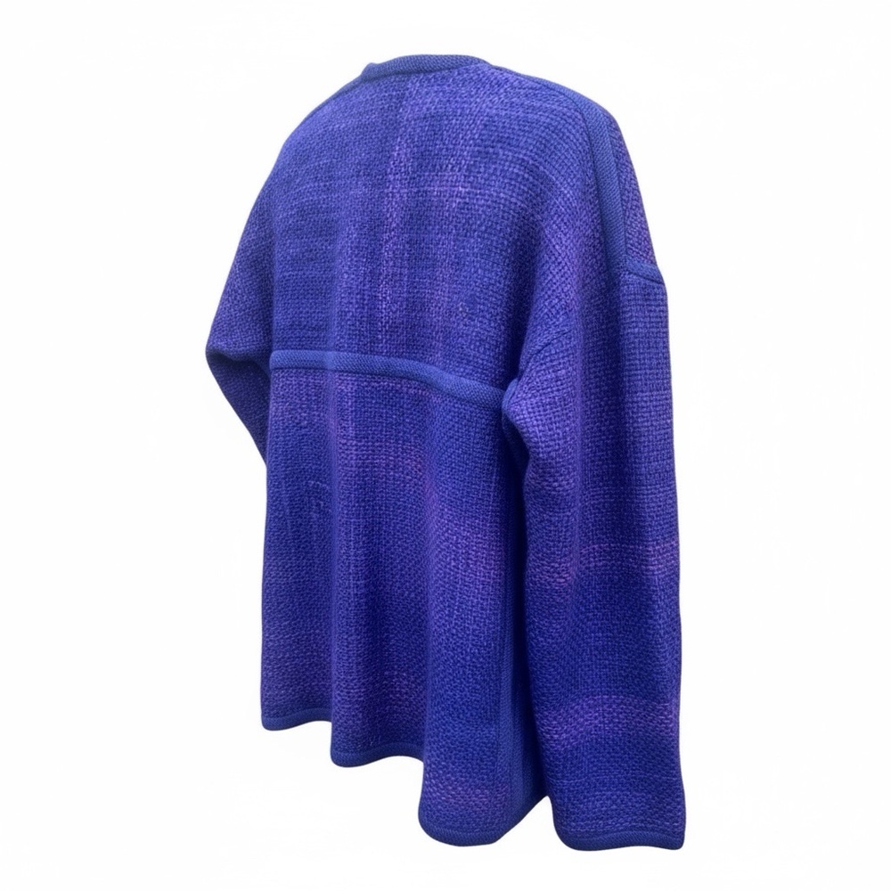SHACKET BLAZER VTG Womens SZ XL Handspun Virgin Wool RARE URUGUAY ARTISAN PURPLE
